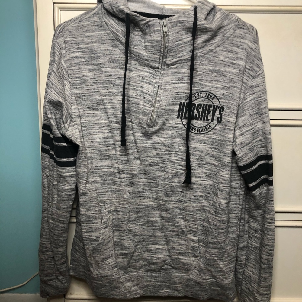 Hershey’s 3/4 Zip Gray Hoodie